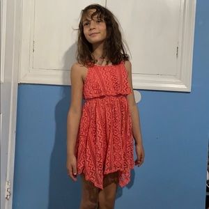 Pink kids sun dress